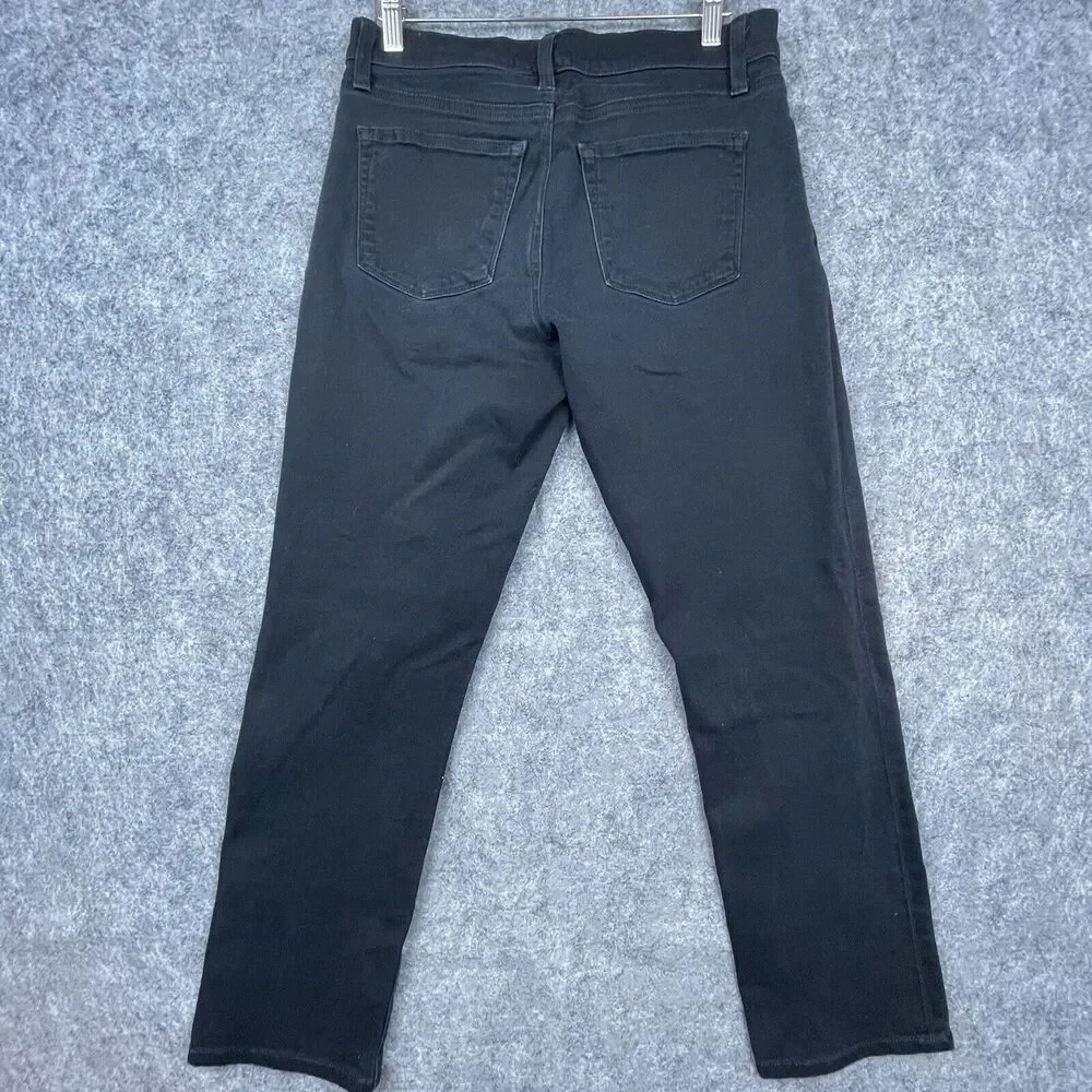 J Brand Jeans Womens 31 Black Tyler‎ Clancy Straight Cropped Capri